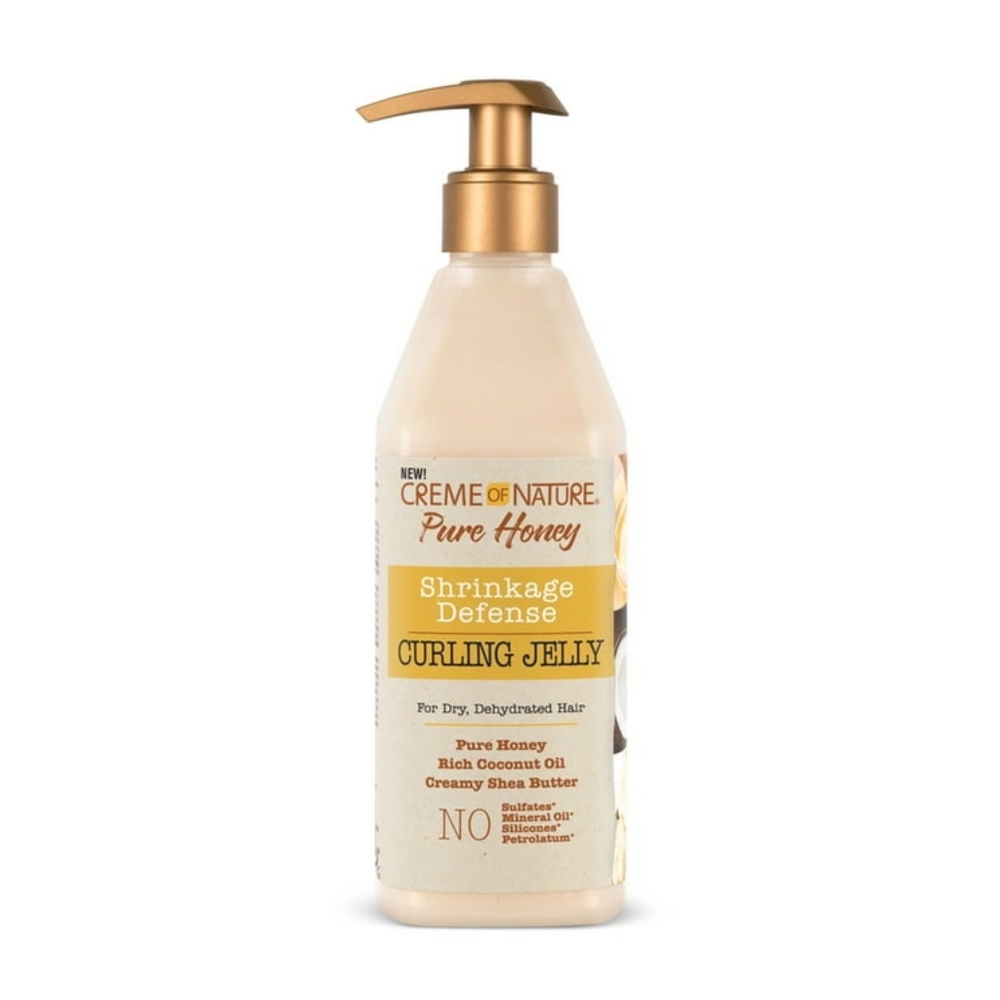 THREE Creme of Nature Pure Honey Shrinkage Defense Curling Jelly 12 oz each. - Picture 3 of 6